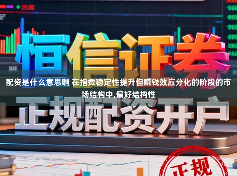 配资是什么意思啊 在指数稳定性提升但赚钱效应分化的阶段的市场结构中,偏好结构性