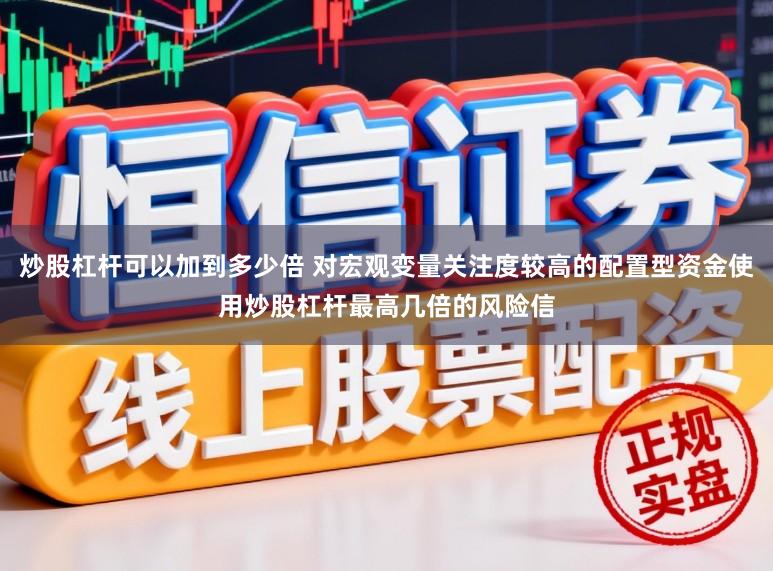 炒股杠杆可以加到多少倍 对宏观变量关注度较高的配置型资金使用炒股杠杆最高几倍的风险信
